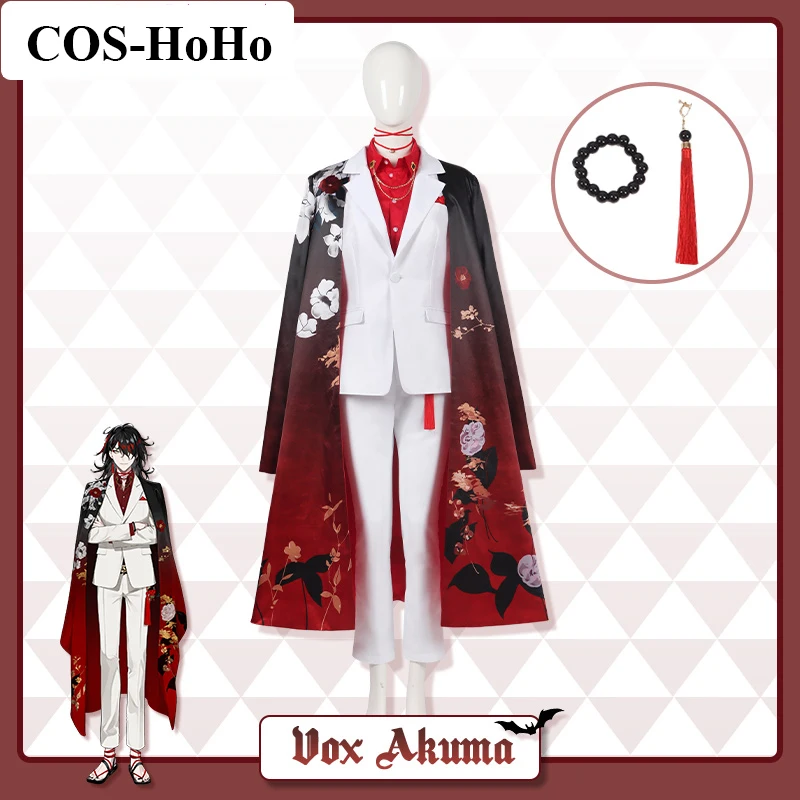 

COS-HoHo Anime Vtuber Nijisanji Vox Akuma Game Suit Gorgeous Uniform Cosplay Costume Halloween Party Role Play Outfit S-3XL