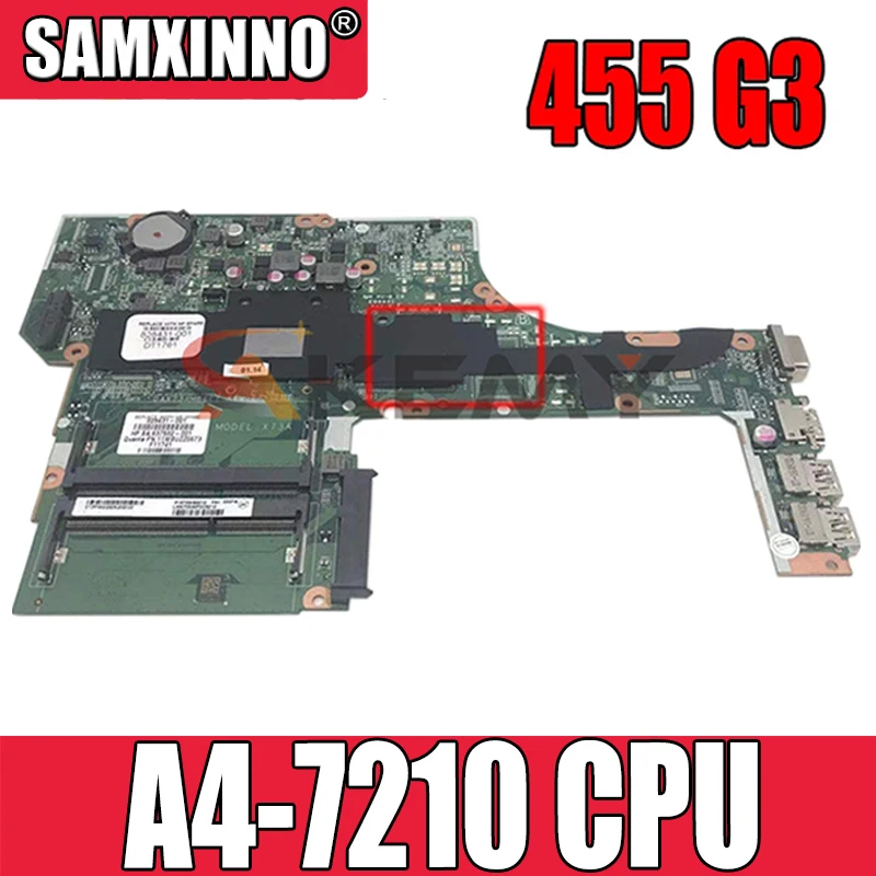 

Akemy New for HP ProBook 455 G3 motherboard AMD A4-7210 828435-601 828435-001 DAX73AMB6E1 mainboard tested ok