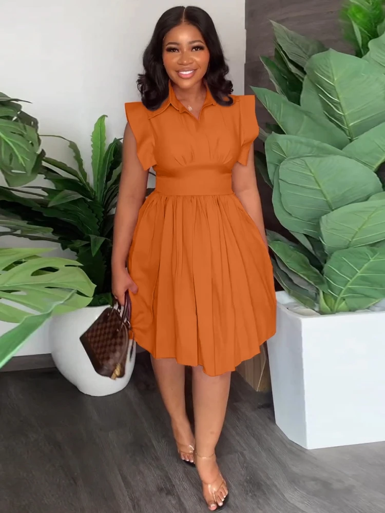 

Платье женское в африканском стиле, с коротким рукавом, весна-лето 2023