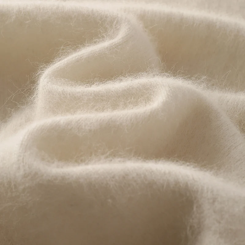 Новый 100% норковый кашемировый свитер с воротником женская осенне-зимняя одежда