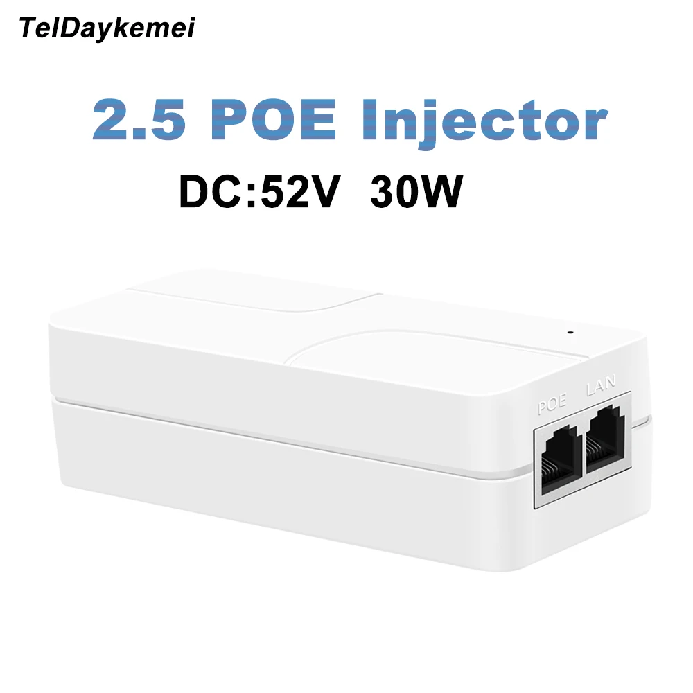 

TelDaykemei Gigabit Ethernet PoE-адаптер 2.5G 30Вт