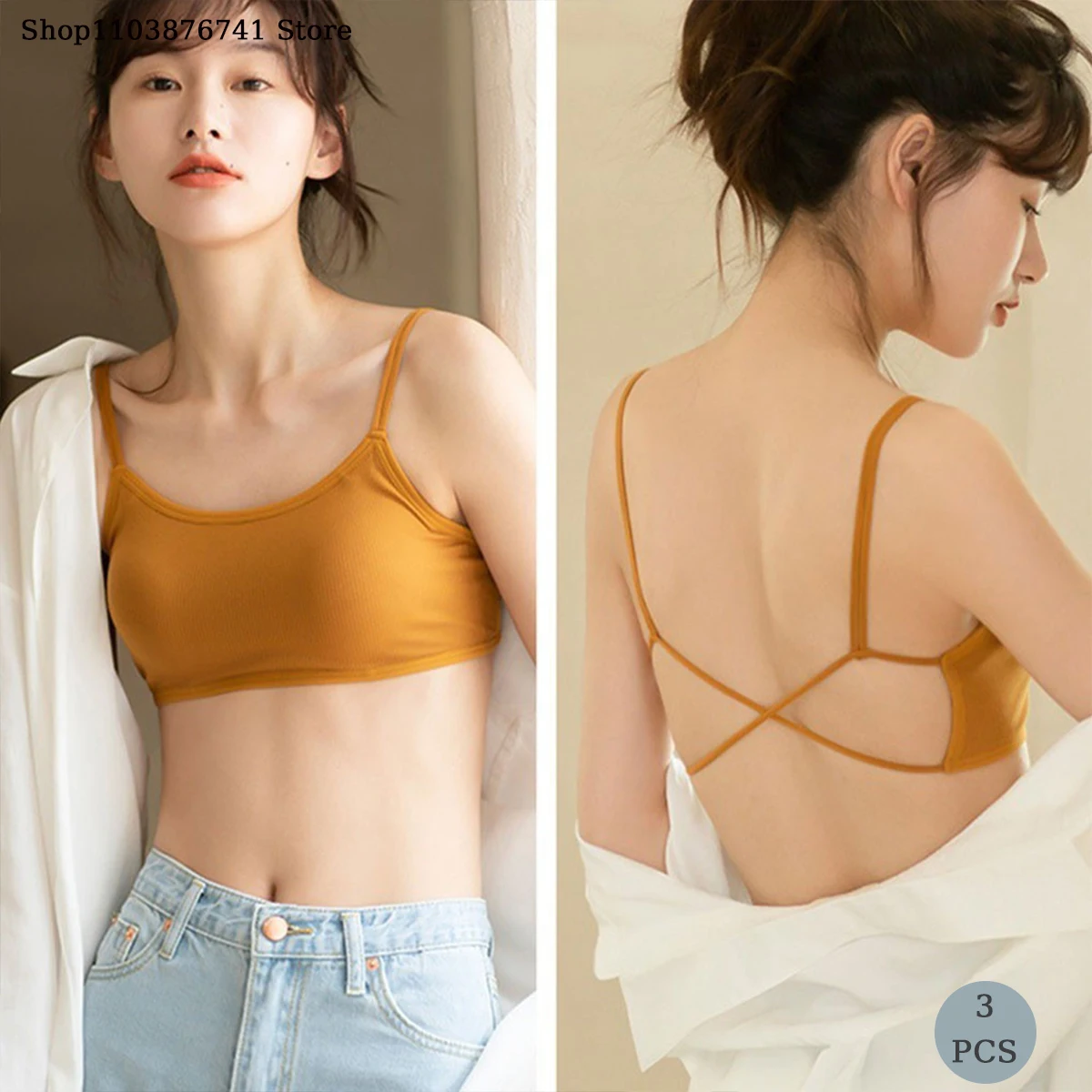 3 шт. спортивный бюстгальтер пуш-ап без косточек