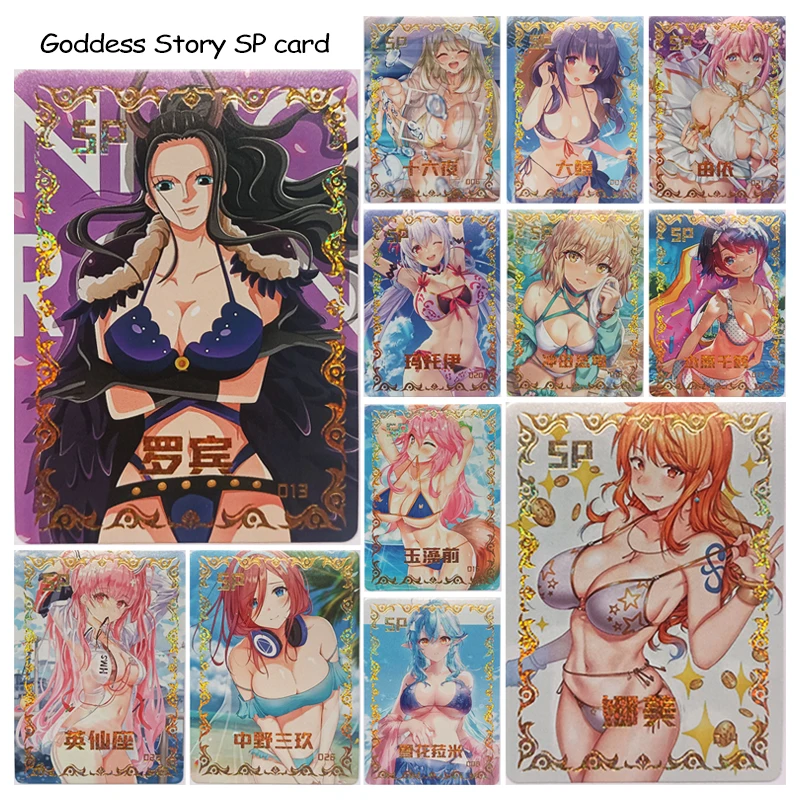 

Goddess Story Rare SP card Nami Robin Anime characters Bronzing collection Game cards Children's toys Christmas Birthday gifts