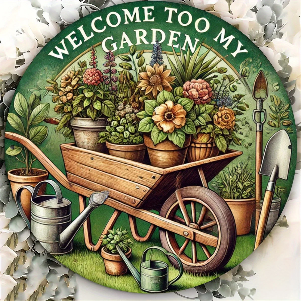 

Металлическая табличка "Welcome Garden" HELLOYOUNG
