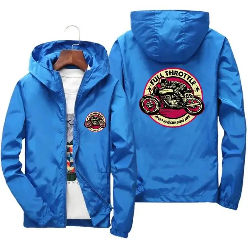 Chaqueta cortaviento fina с cremallera для hombre надписью родителей и детей ropa de gran tamaolo Cafe Racer