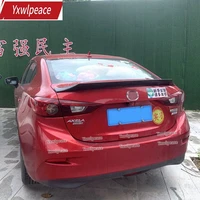 for mazda 3 axela 2014 2015 2016 2017 high quality abs material primer color rear trunk spoiler sports kit accessories