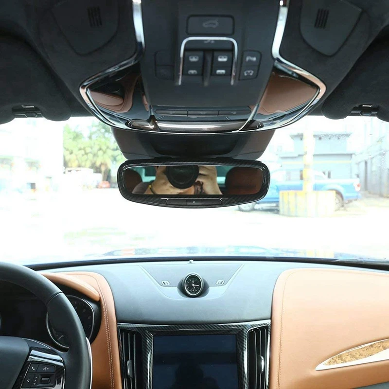 Рамка для зеркала заднего вида в салоне автомобиля декоративный чехол Maserati Levante