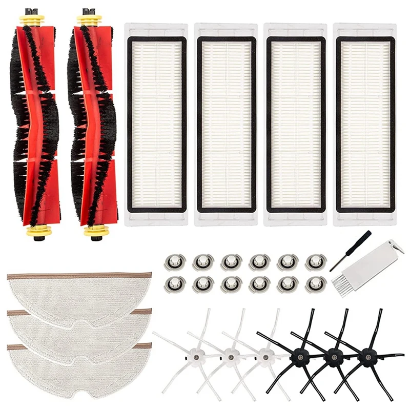 For Xiaomi Roborock S5 Max S6 Pure Maxv E5 Robot Vacuum Cleaner Main Side Brush Hepa Filter Mop Cloth