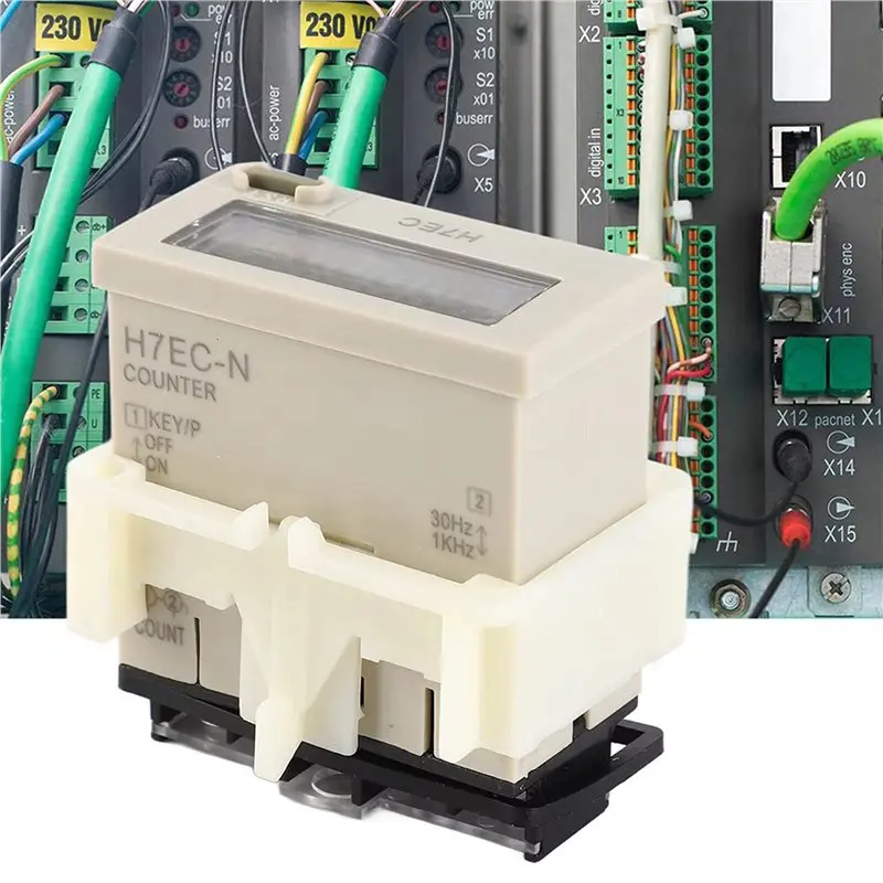A008 2X Новый H7EC N Без входного напряжения Цифровой электрический счетчик-тотализатор с 8-значным ЖК-дисплеем (art.: 3920dcc84cc10) - 3920dcc84cc10