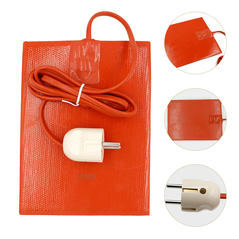 

Oil Heater Hydraulic Fluid Reservoir Pad Engine Block Silicone Heating Adhesive