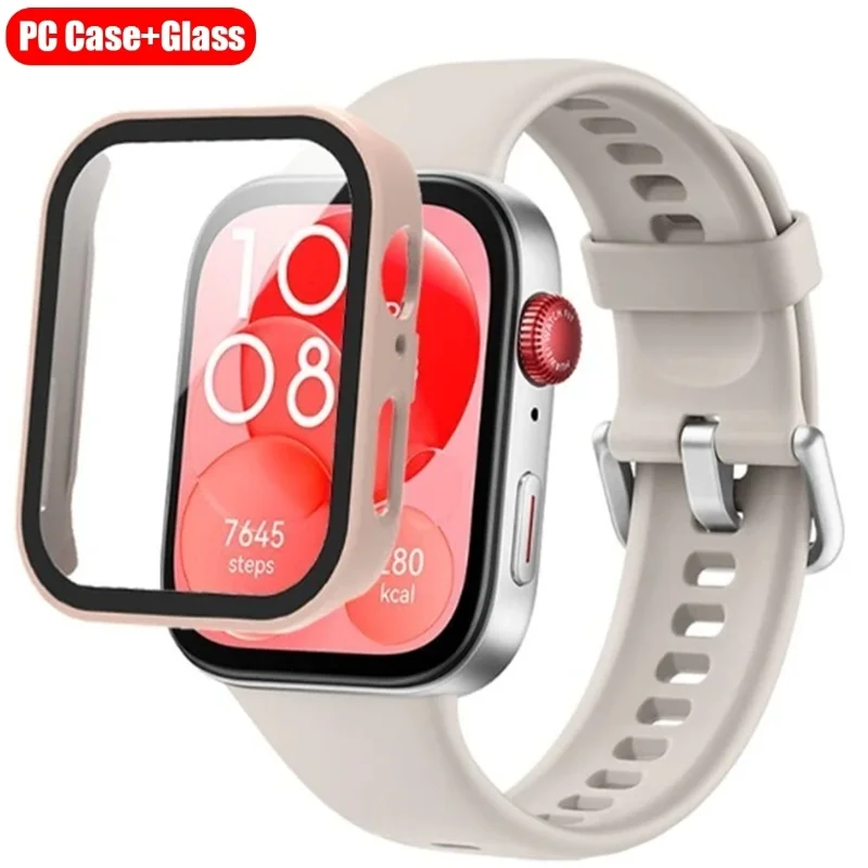 Чехол из закаленного стекла для Huawei Watch Fit 3 бампер с полным покрытием протектор