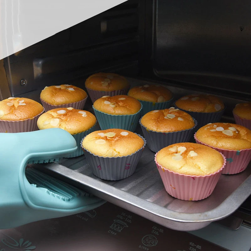 

Reusable Silicone Cupcake Mold Muffin Cake Baking Molds Candy DIY Bakeware Cups For Maker Baking Pan DIY Mould Dessert Tools