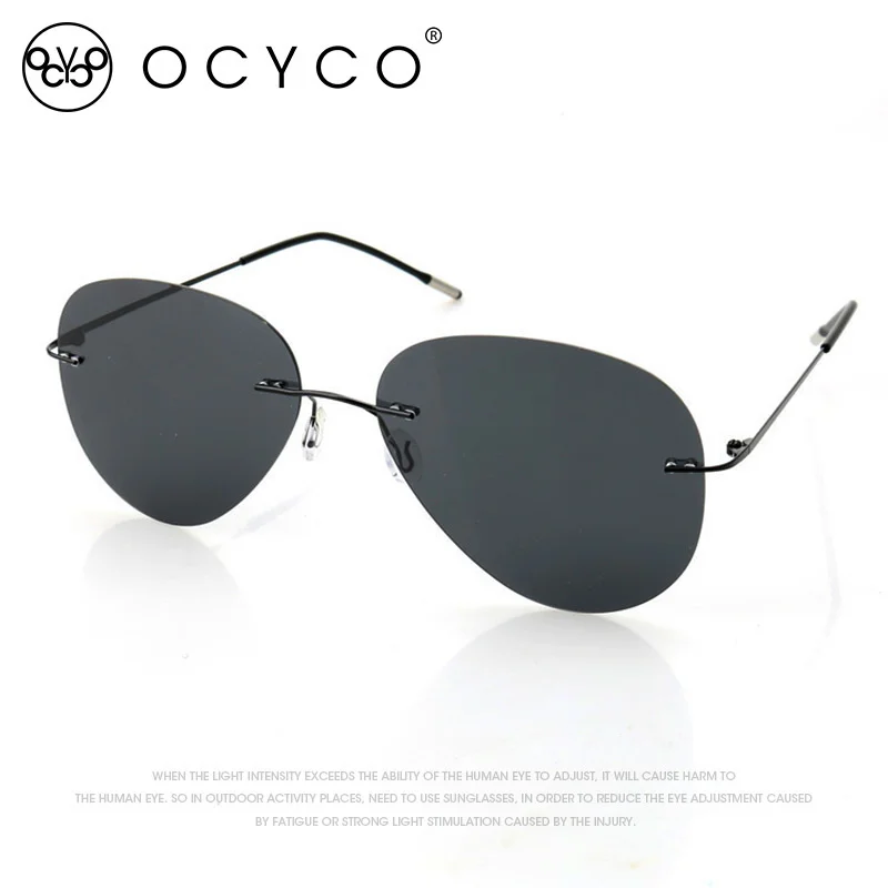 

Солнцезащитные очки без оправы UV400 для мужчин и женщин, зеркальные поляризационные, из сплава, для вождения