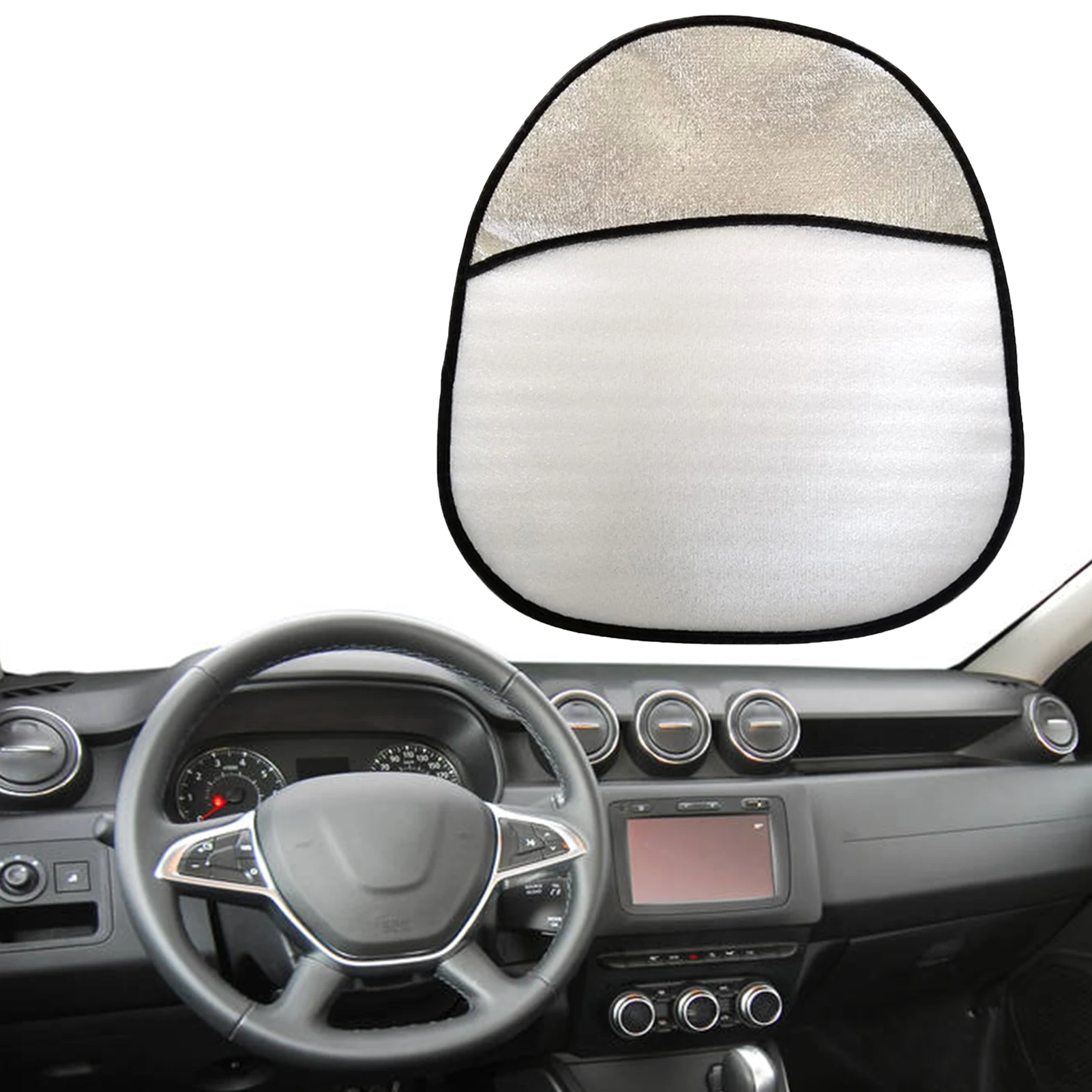 

Steering Wheel Sun Shade Cover Steering Wheel Sun Heat Shield Anti-UV Steering Wheel Covers 44cmx50cm For Car Truck Van