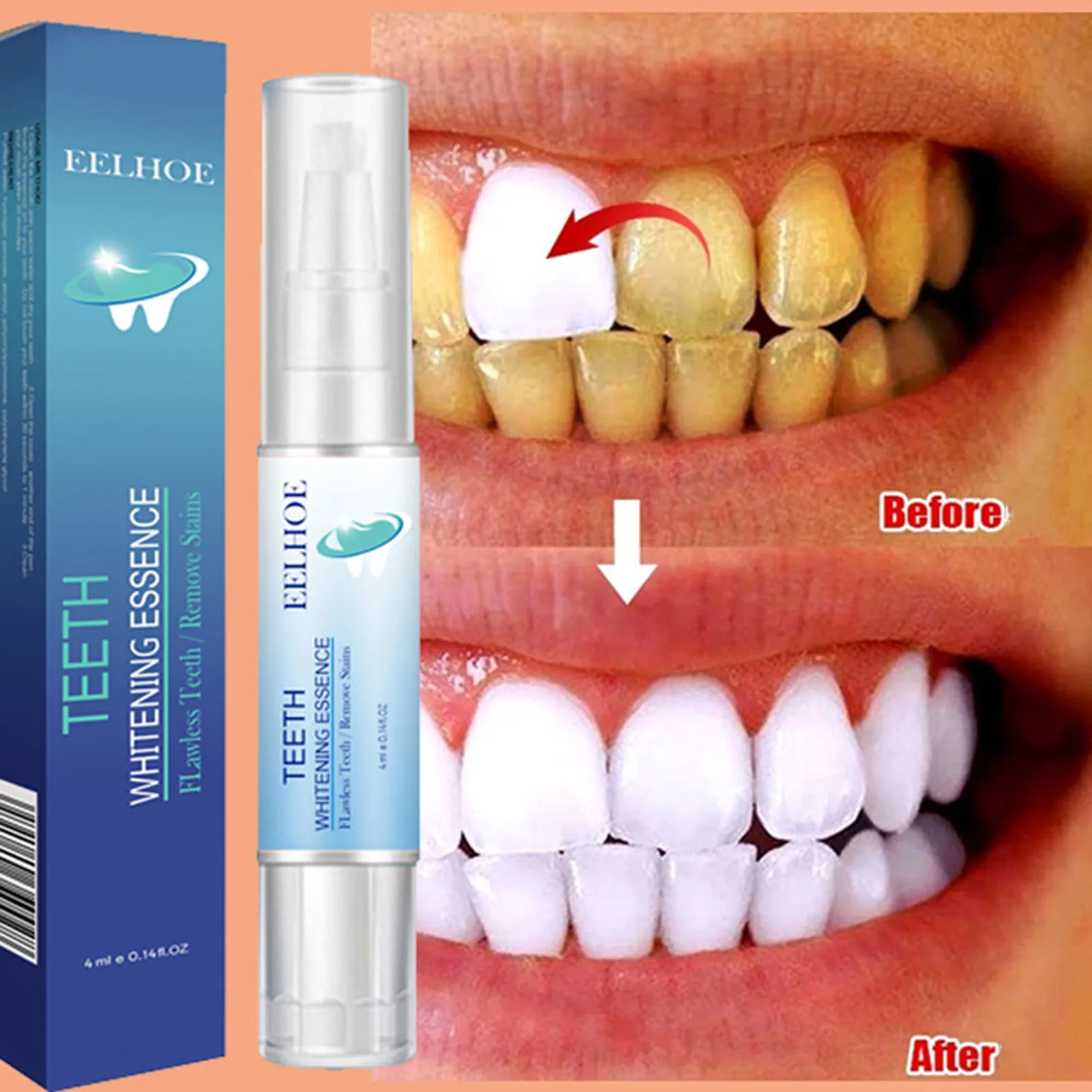 

New Teeth Whitening Pen Tooth Gel Whitener Bleach Remove Stains Smoke Dental Oral Hygiene Deep Cleaning Kit Serum Beauty Health