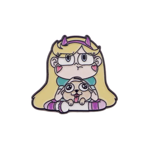 Брошь Минисо Розовая