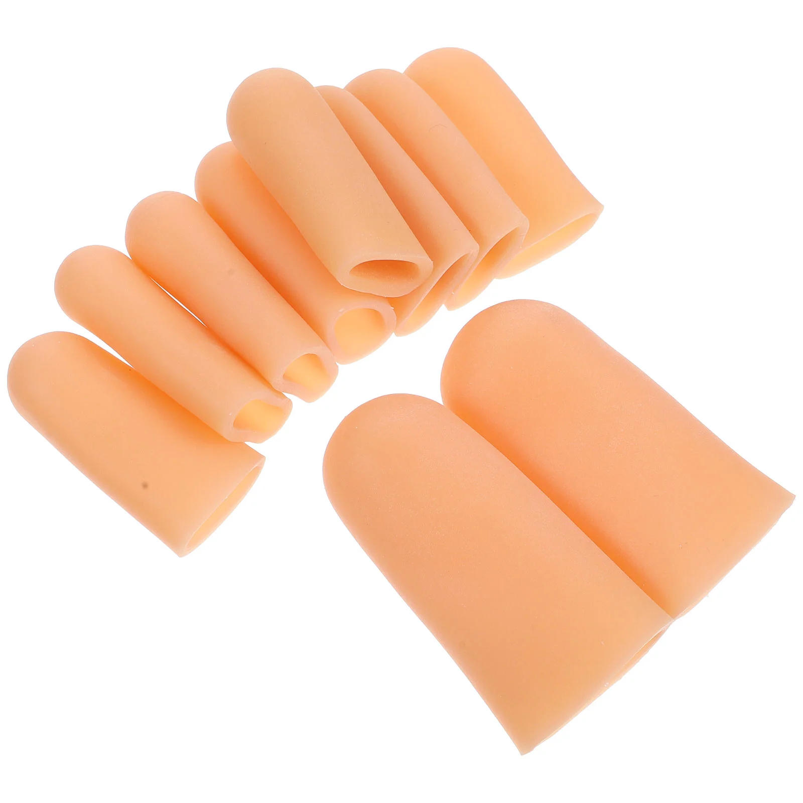 

5 Pairs Toe Caps Silicone Protectors Protective Case Corn Closed Covers Silica Gel Sleeves