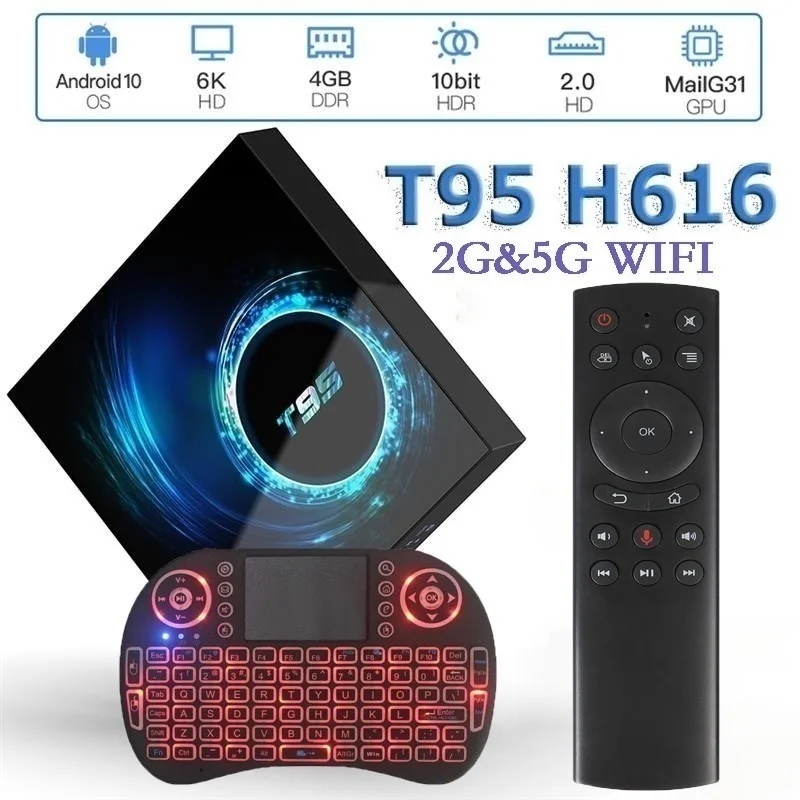 

Smart TV Box 2022 T95 plus HD 6K Android 10.0 Allwinner H6 4GB 64GB 32GB Wifi Media Player PK X96Max plus TXS9 Android Box Best