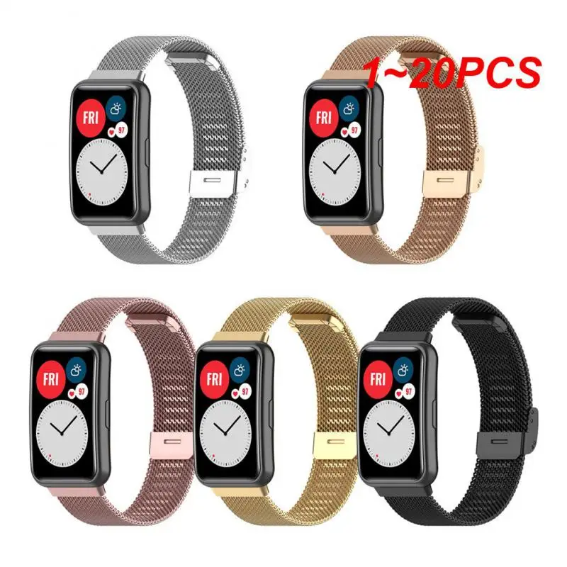 

1~20PCS Strap For Huawei Watch Fit Band Fit/Fit 2 With Case Metal Bracelet Huawei Film Screen Protector For Smart Watchband