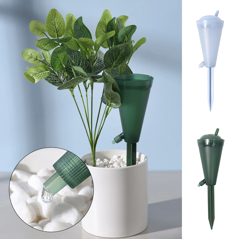 

Plant Self-Watering Tool Auto Drip Irrigation Devices Adjustable Dripper Spikes Flower Plant Pot Watering System Travel Helper