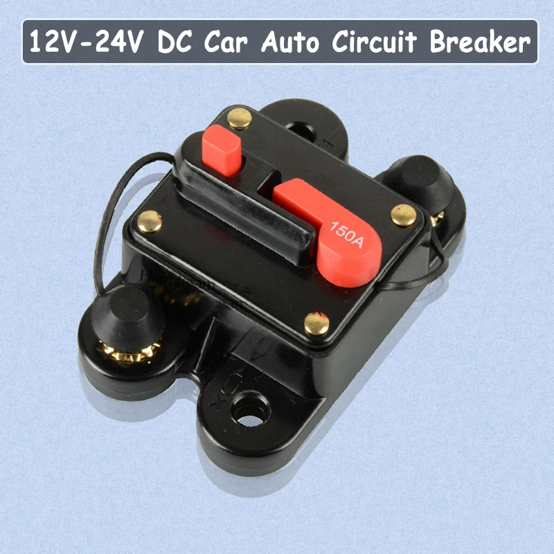 40A 50A 60A 80A 100A 150A 200A 250A 300A AMP 12-24V DC Circuit Breaker Car Auto Fuse Reset optional Car Audio Inline