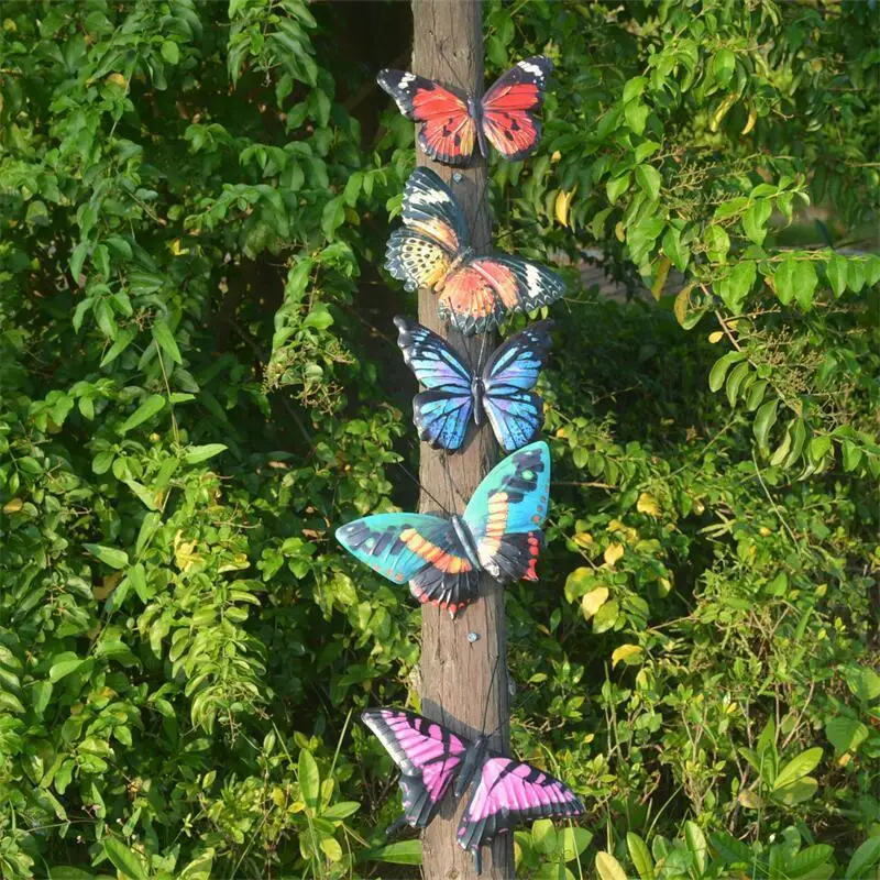 

5 шт., декоративные фигурки-бабочки для сада