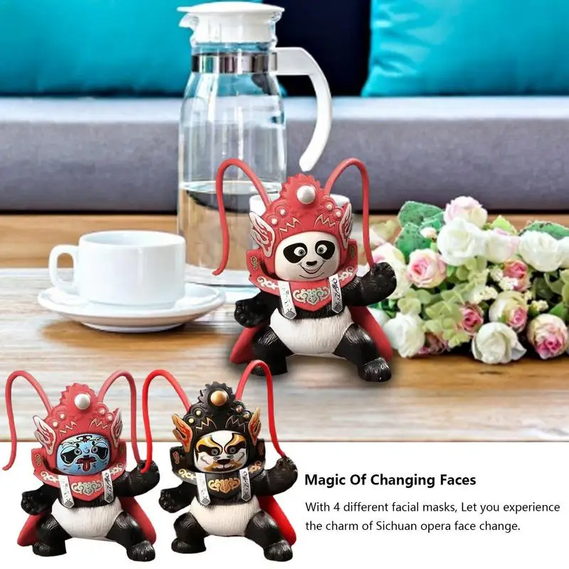 Кукла в стиле китайской культуры Сычуань панда меняющая лицо кукла культура Сычуань макияж креативные игрушки Chengdu Туризм подарок
