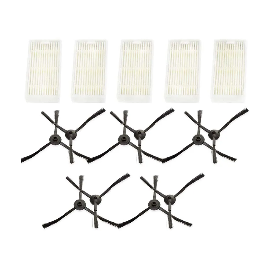5 фильтров + 10 боковых щеток для серии Medion MD16192 MD18500 MD18501 MD18600