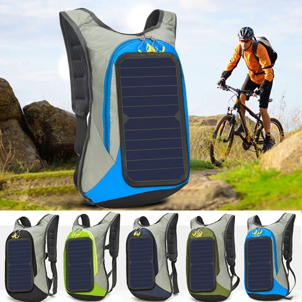

6W 6V USB Backpack Solar Panel Battery Power Bank Charger for Smartphone Outdoor Camping Climbing Travel Hiking