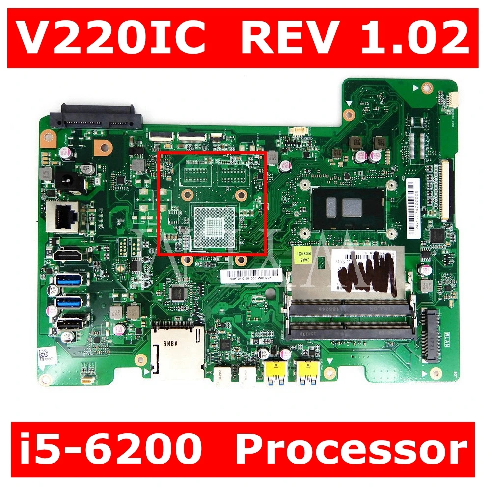 

Материнская плата V220IC I5-6200 CPU для ASUS все-в-одном Материнская плата ASUS V220IC десктопная материнская плата V220IC системная плата Тест 100% ОК