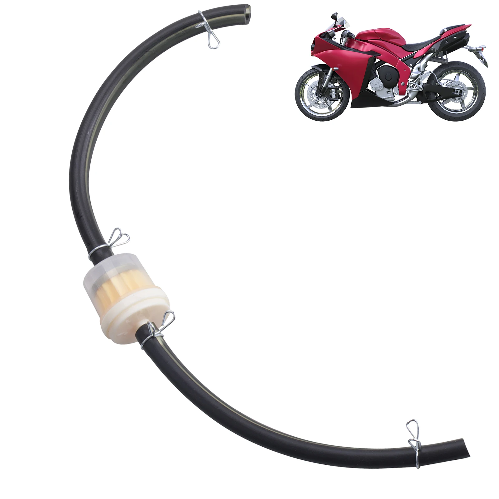

Motorcycle Oil Filter Inline Gas Fuel Filter Motorcycle ScooterGasoline Filters 49cc-160cc Mini Motocross ATVs Fuel Oil Filter