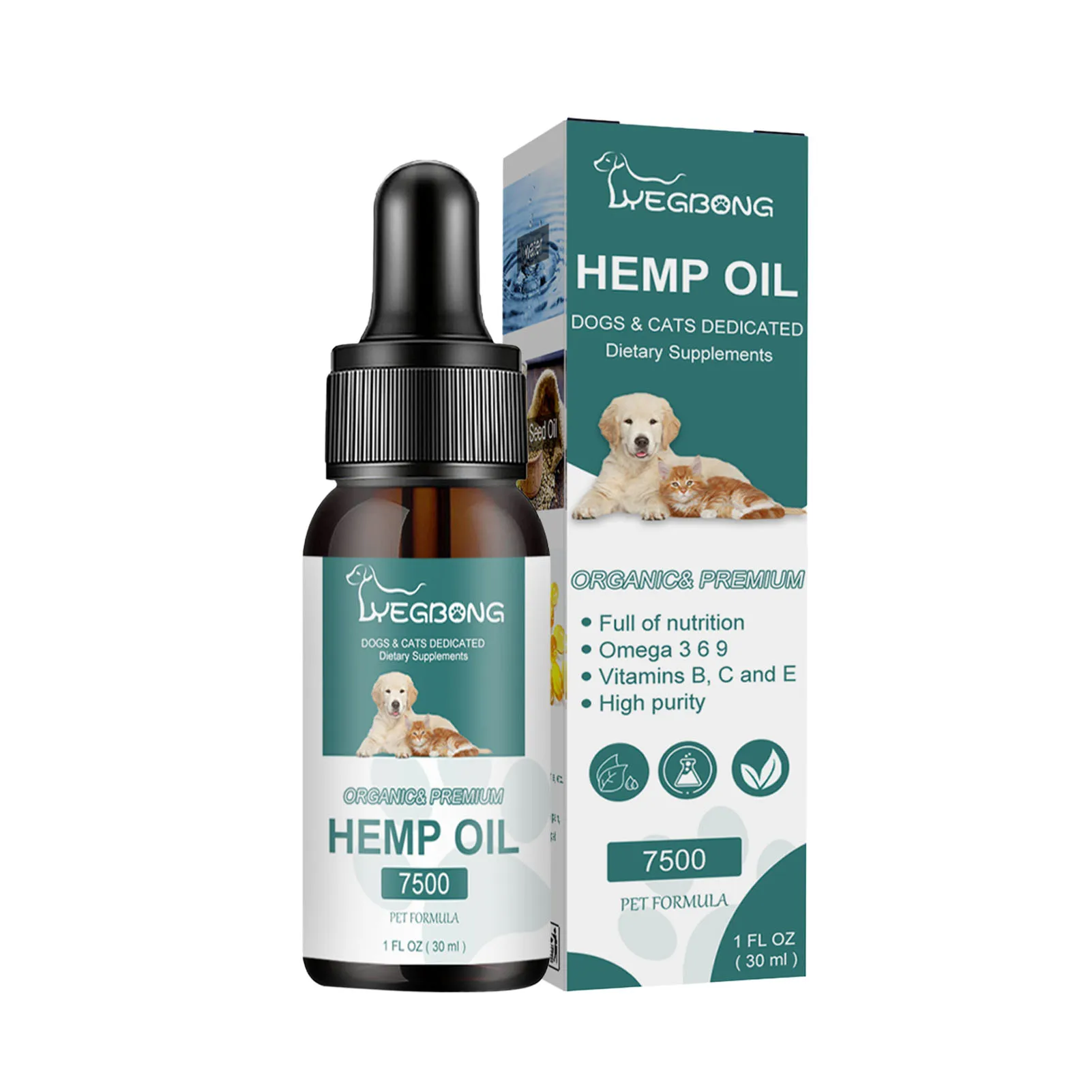 

Hemp Oil For Dogs Cats 30ml Pet Natural Calming Aid Helps With Discomfort Stress Pet Hemp Oil Drops Boost Immunity Keep Hip And