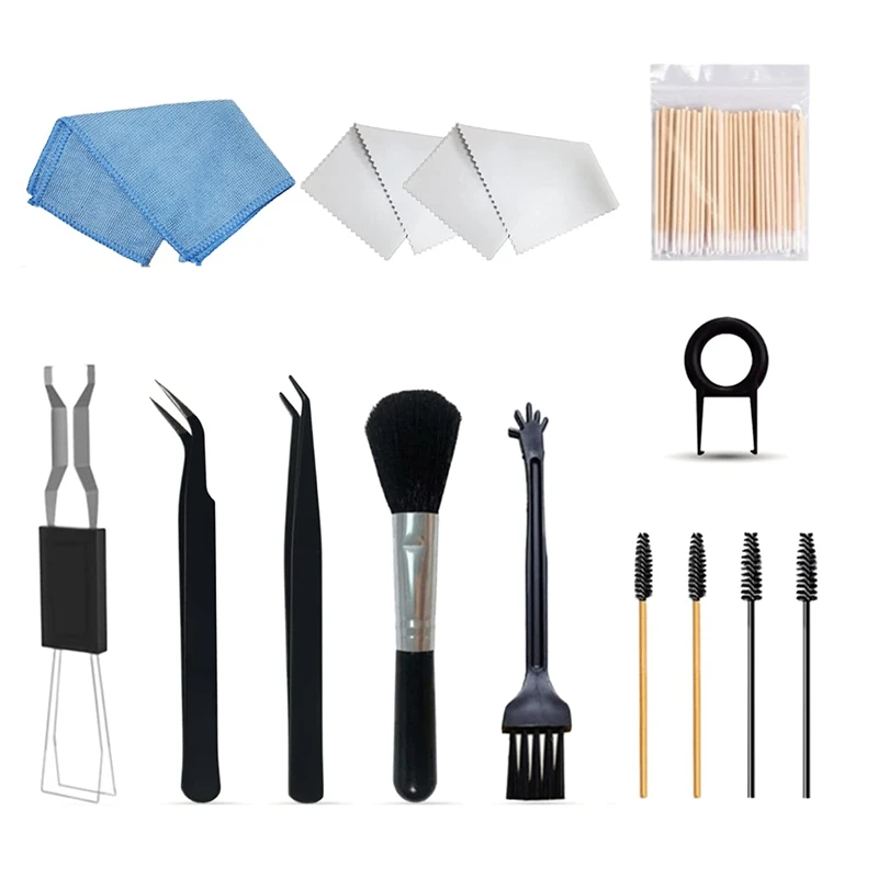 

Keyboard Cleaning Kit 14 in 1 Computer Cleaning Kit Plastic Anti Static Brush Phone PC Electronics Cleaning Kit