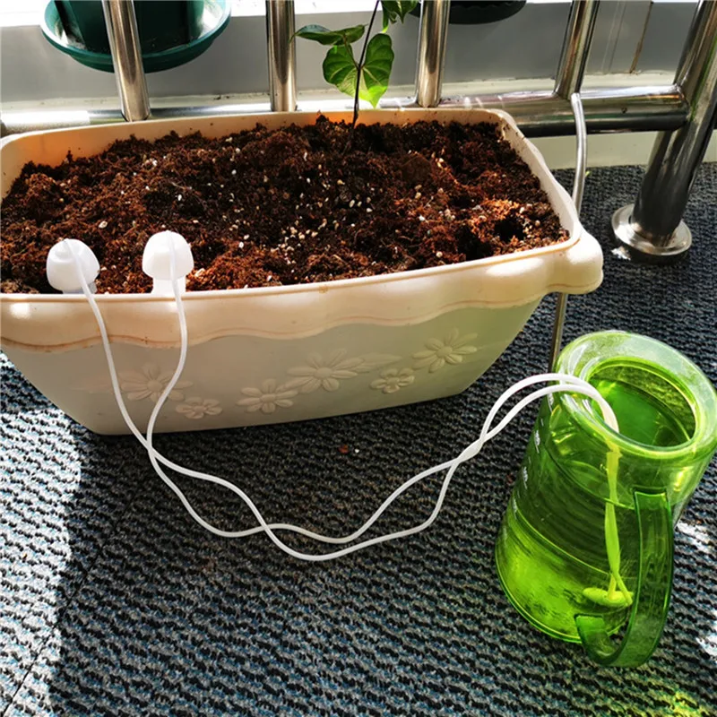

6Pcs DIY Automatic Watering System Moving Plant Potted Waterer Bottles Water Drip Watering Device Plant Flower Irrigation System