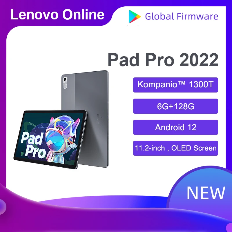 Lenovo Tab P11 Pro 2022 Xiaoxin Pad Pro 2022 Kompanio 1300T 6GB Ram 128G Rom 11.2inch OLED Screen 8200mAh Tablet Android 12