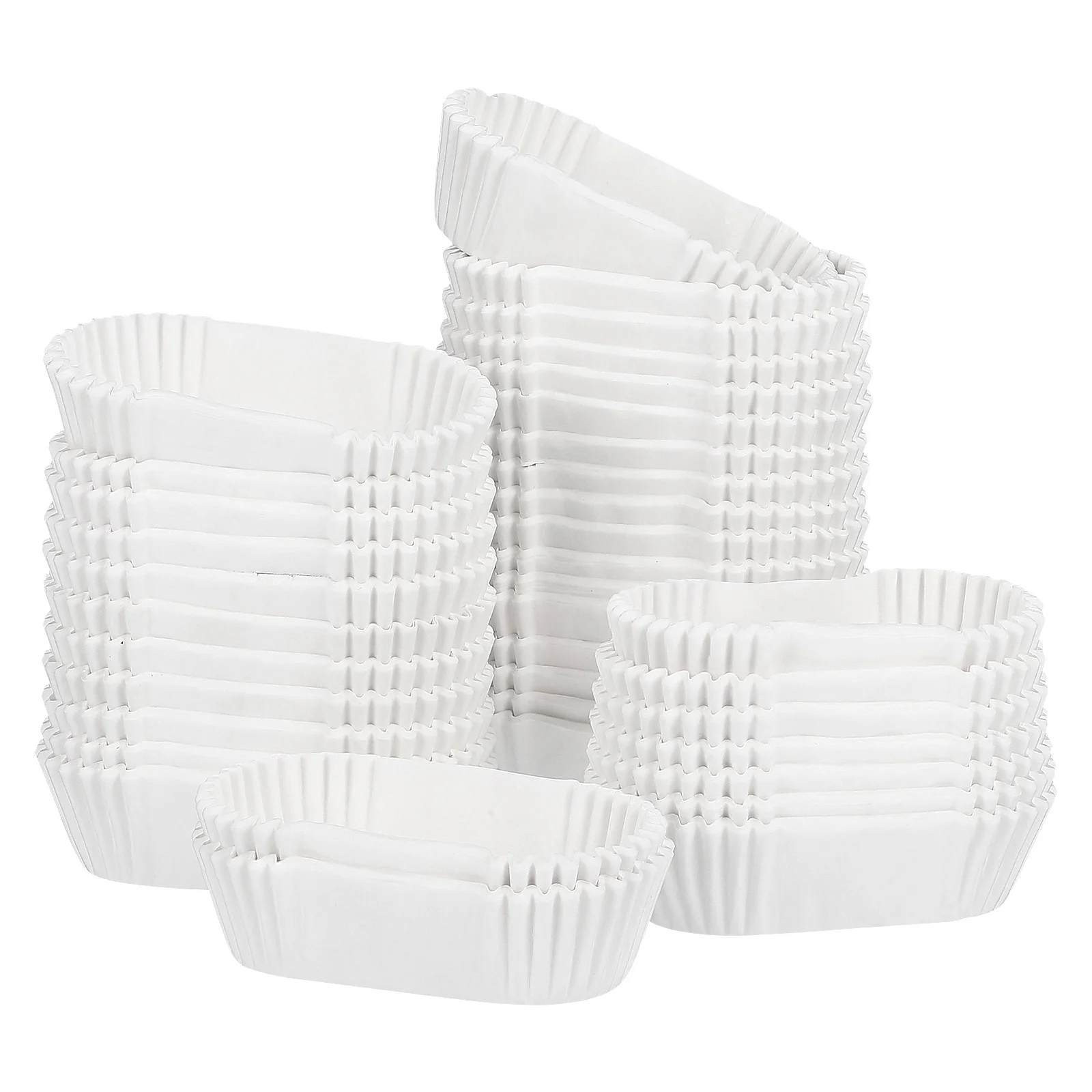 

1000 Pcs White Wrapping Paper Cake Case Bread Tray Grease Proof Cupcake Liners Oval Disposable Baking Cups Wraps