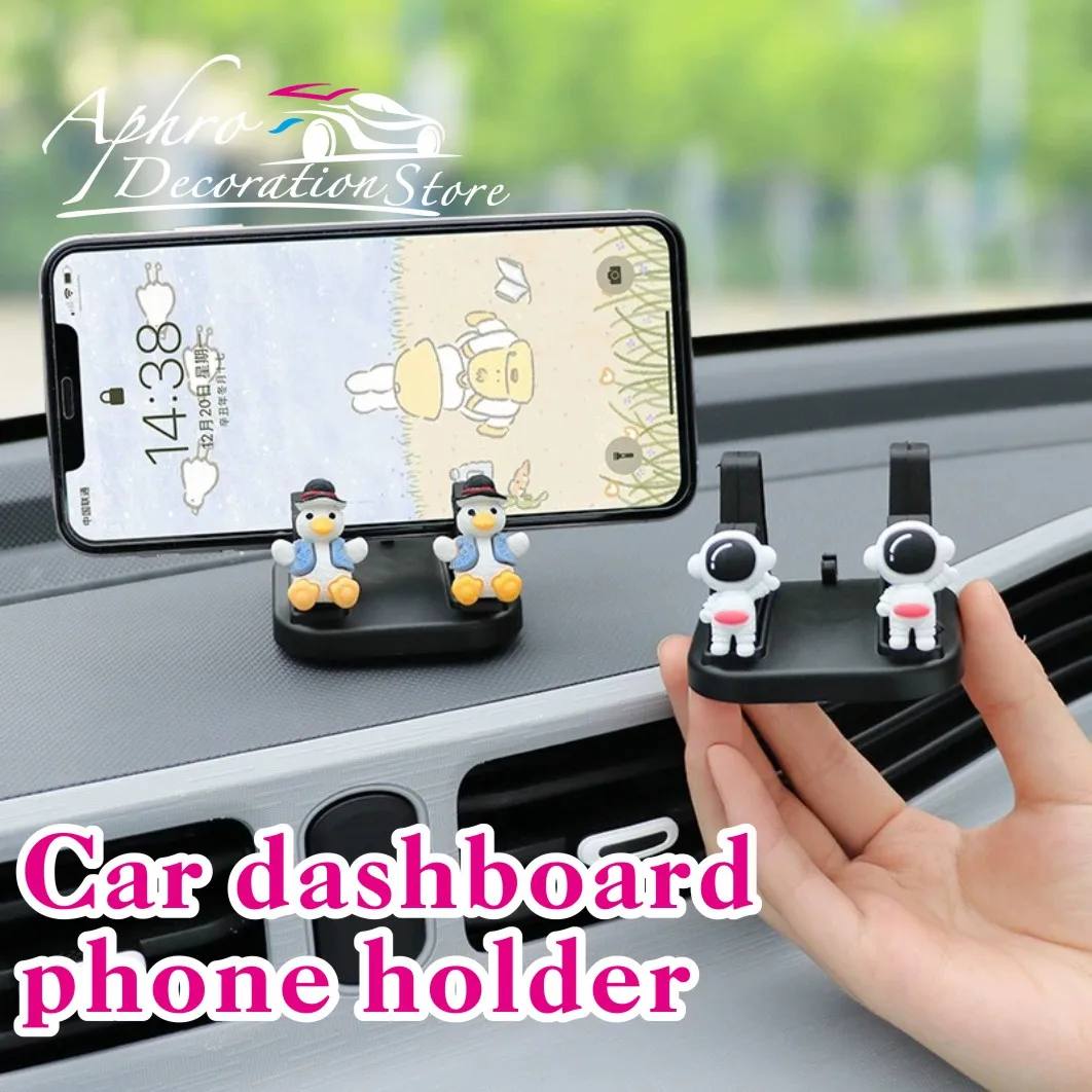 

Sanrioed Anime Cinnamoroll Anti-Slip Car Silicone Holder Mat Pad Dashboard Stand Mount Kawaii Cartoon Car Accessories Gift