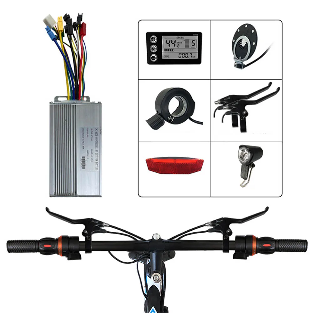 

Full Set Of E-Scooter Accessories Ebike Scooter Controller S866 Dispaly Brake Lever 130X Throttle 8 PAS Front Light Taillight