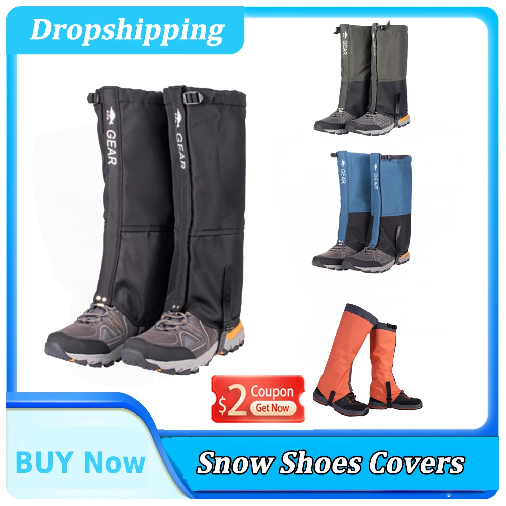 Waterproof Snow Leg Gaiter Hiking Boot Legging Shoes Warmer Snake Shoe Cover Tourist Outdoor Camping Trekking Climbing Hunting