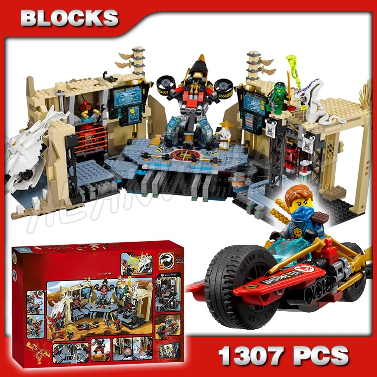 

1307 шт. Shinobi самурайская X пещера хаос Mech Jet подземный пустынный укрытие 10530 строительные блоки игрушки совместимы с моделью