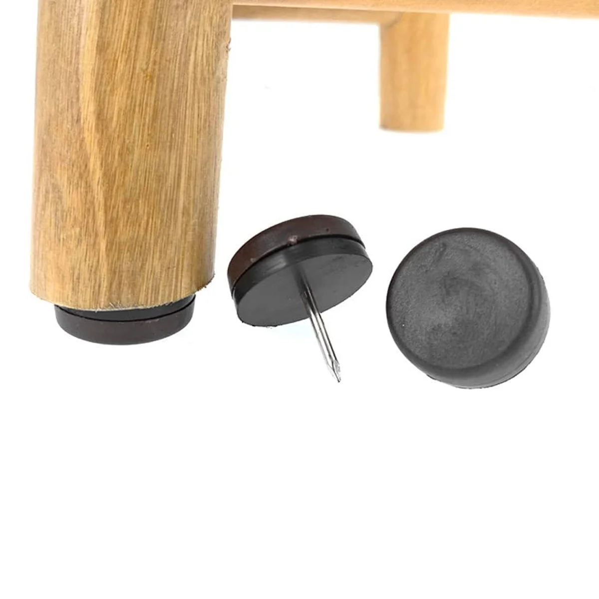 

40pcs Furniture Leg Bottom Feet Nylon Pads Non-skid Floor Furniture Tacks