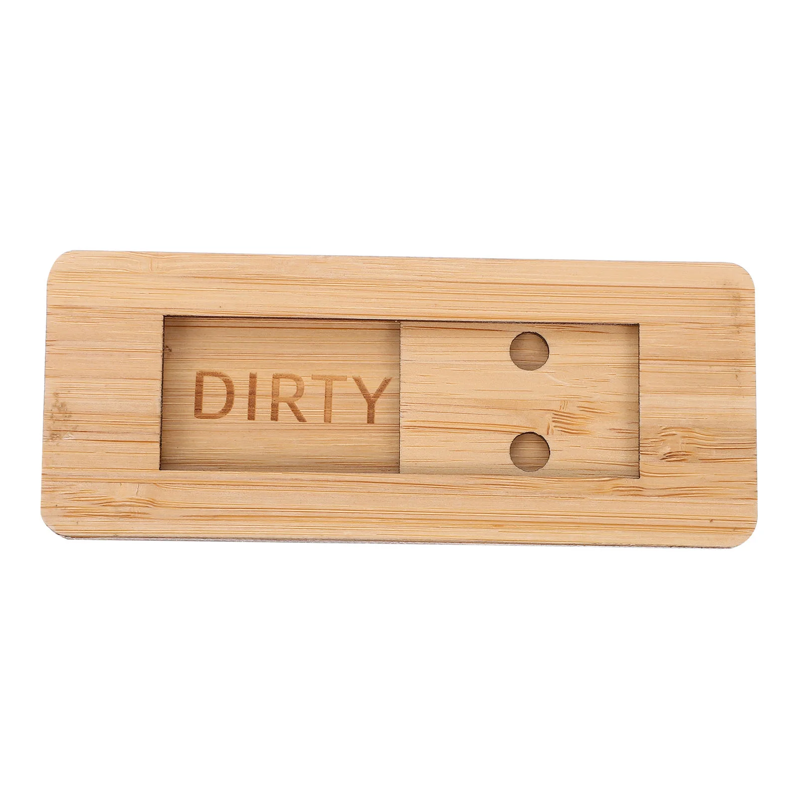 

Bamboo Creative Wear Resistant Magnetic Clean Indicator Magnet Clean Dirty Sign Fridge Clean Magnet Sign for Kitchen Home