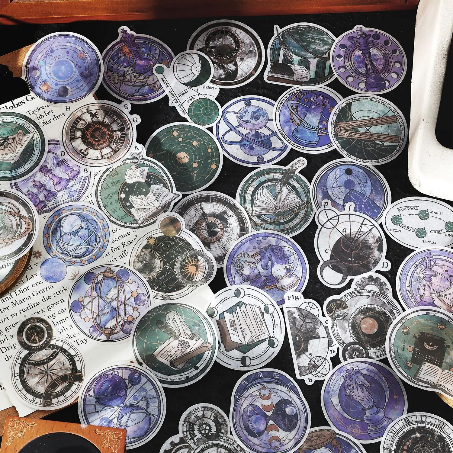 

30 Pcs /pack the Milky Way Galaxy Paper Decorative Stickers
