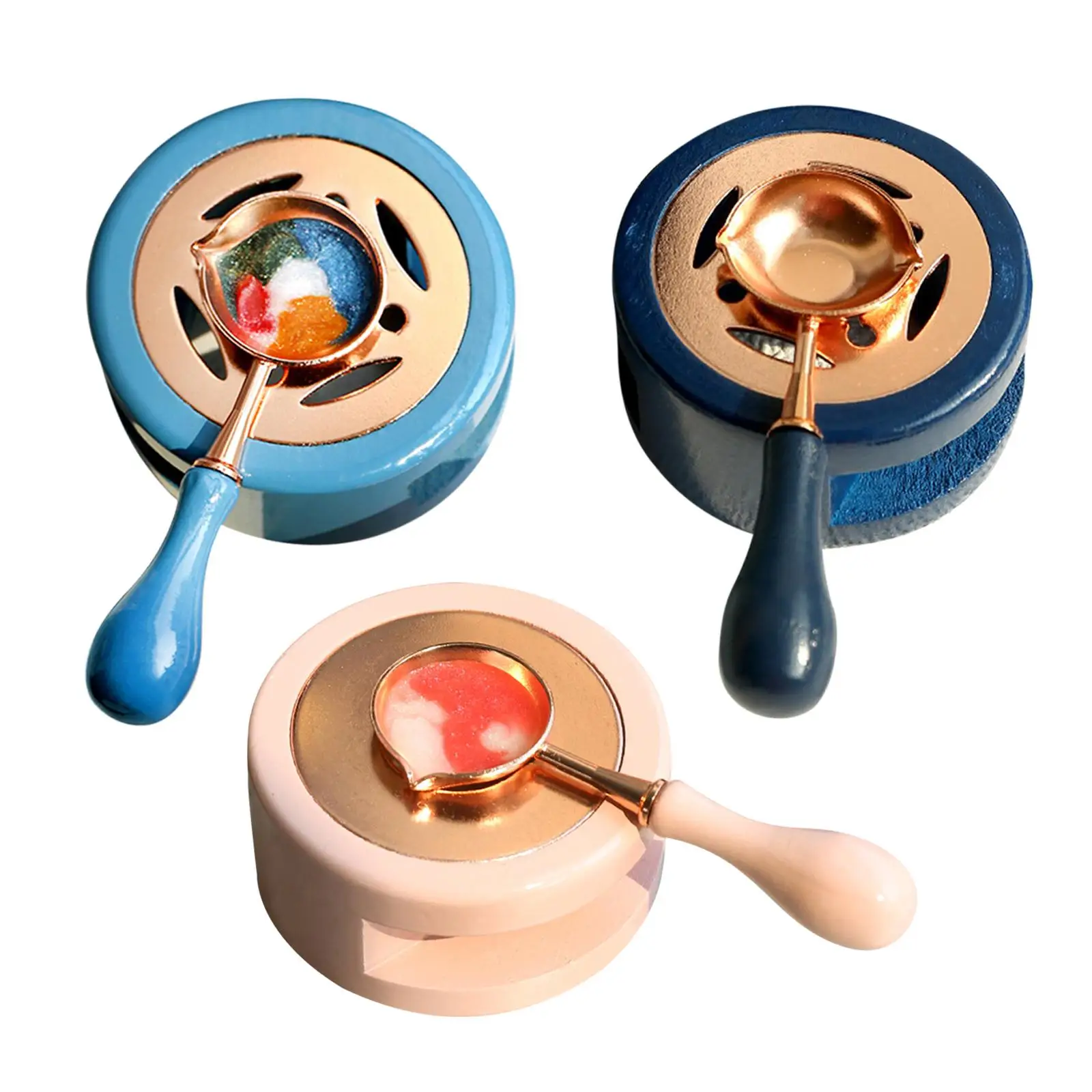 

Retro Style Melting Furnace Tools, Warmer Sealinging Spoon Kit for Wedding Envelope Letter Stamp