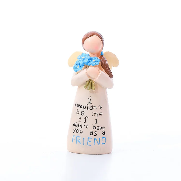 Friend Angel Figurine Christmas Good Desktop Ornaments Hand-Painted Figure Tabletop Home Decoration Gift | Дом и сад