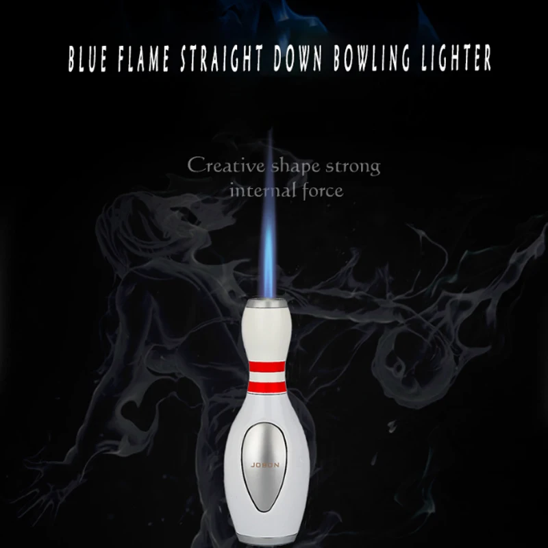 The latest creative bowling ball shape inflatable windproof high pressure straight gas lighter exquisite small gift