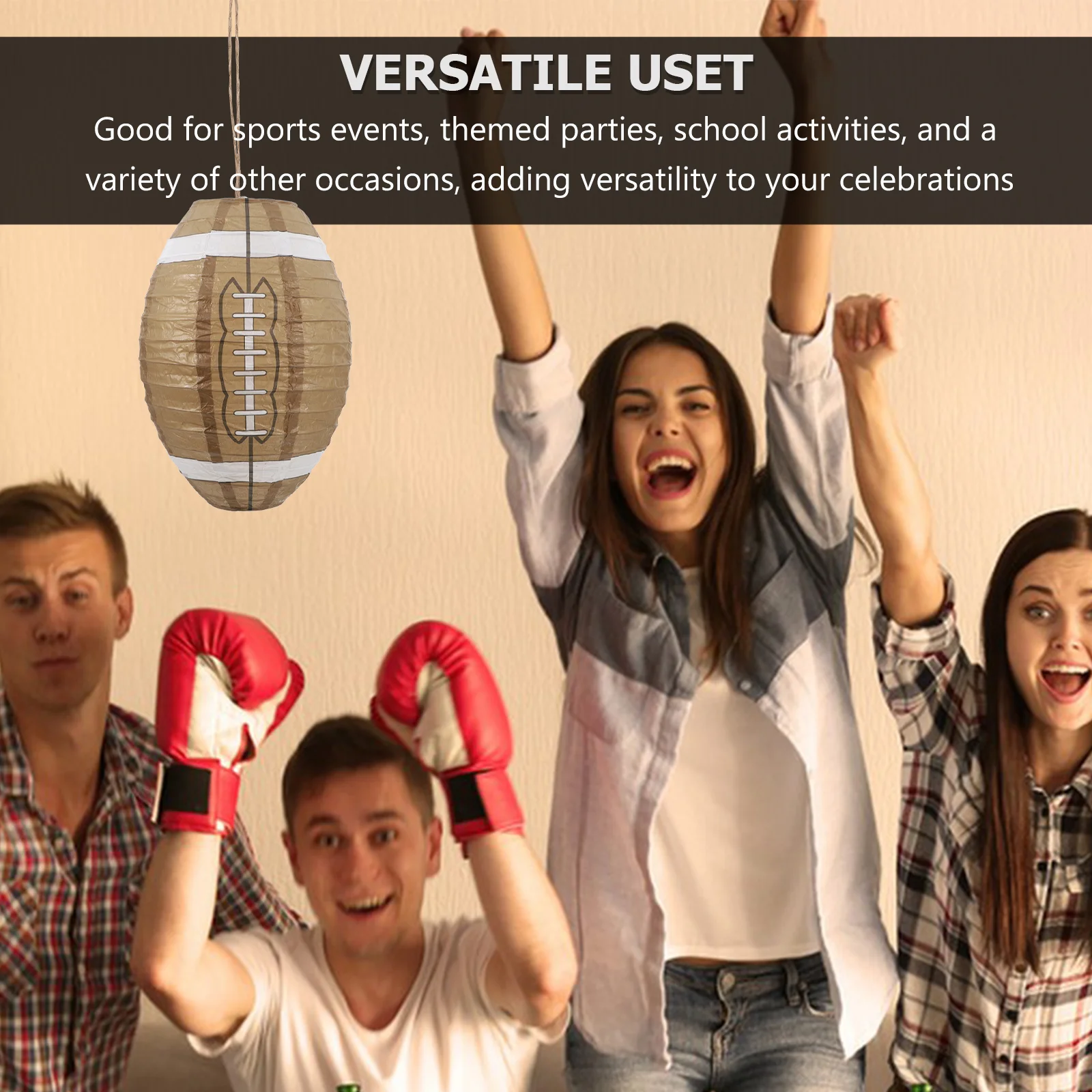 3 шт. бумажные подвесные спортивные декоративные фонарики для дня рождения