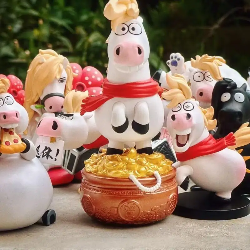 Фото Коллекционная фигурка Funism I'm Not a Fat Tiger из серии Blind Box Ma Ma Fu Fu для подарка на Весенний фестиваль, оригинальная игрушка-тигр №3