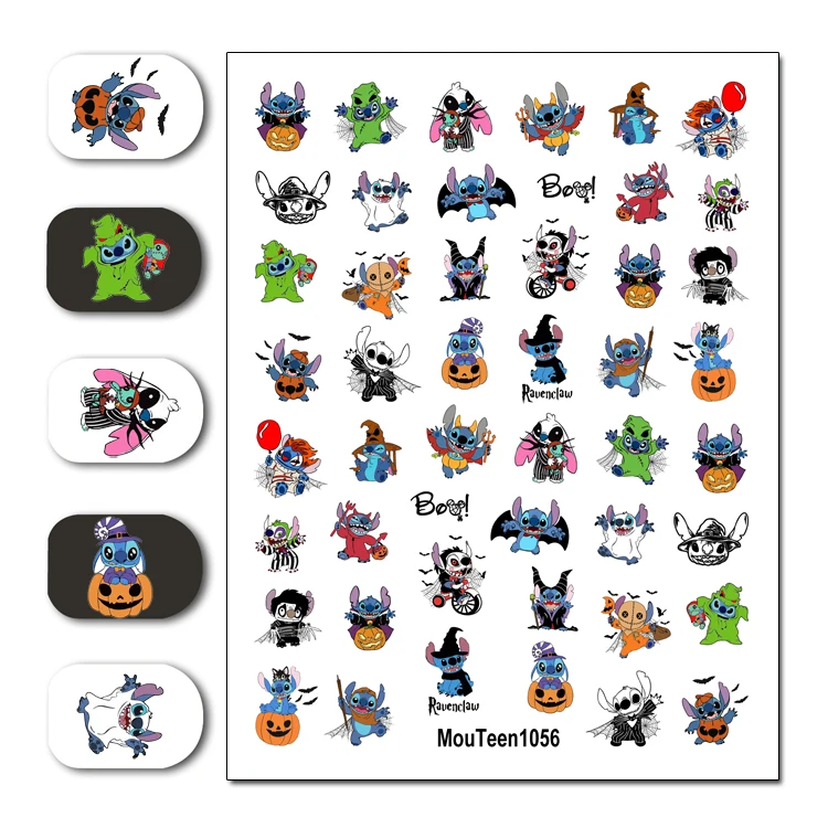 Хэллоуин стежка наклейка для ногтей тыква перенос воды наклейки 3 15 дюйма * 4 13 # 1056