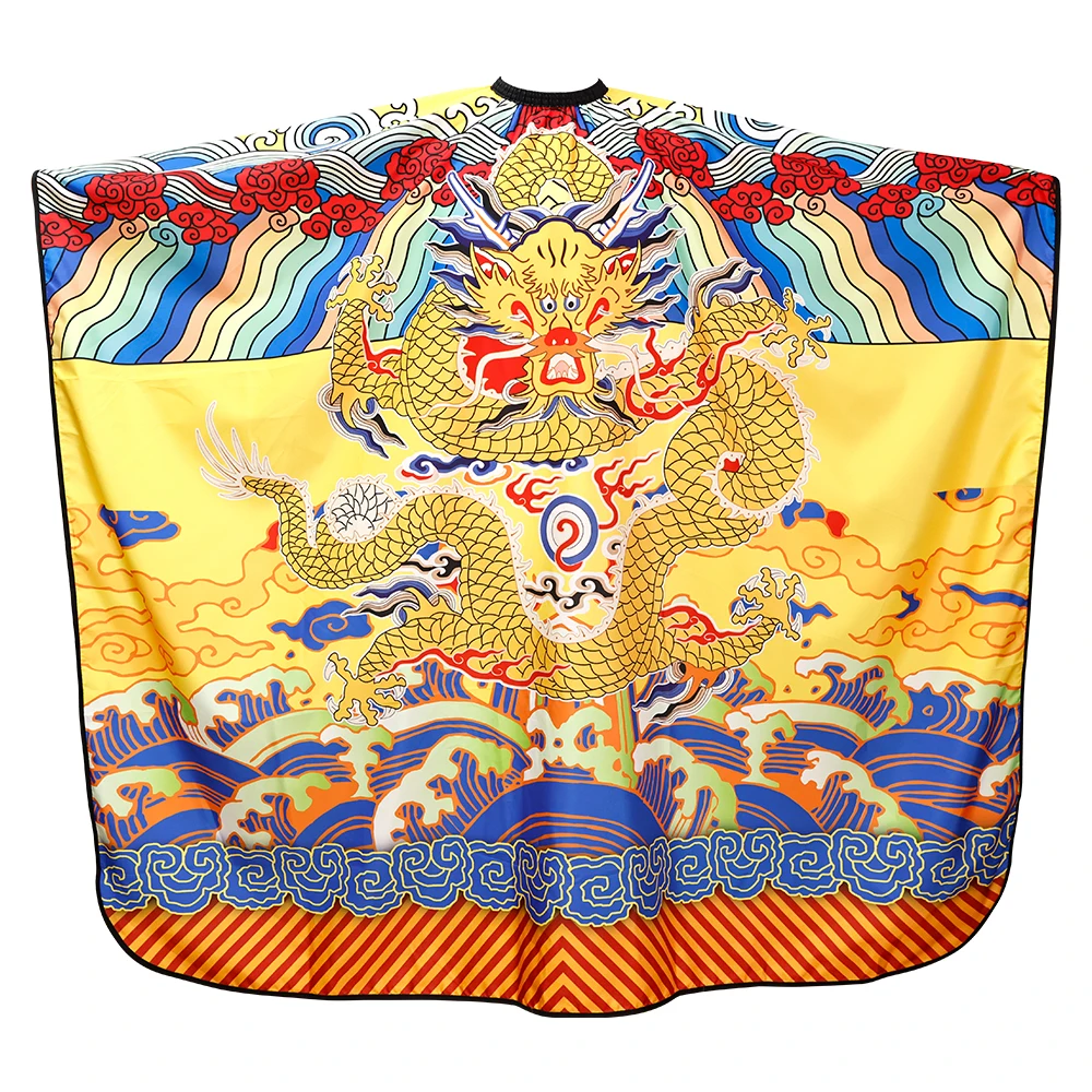 Новая искусственная Антистатическая Парикмахерская Ткань с рисунком дракона